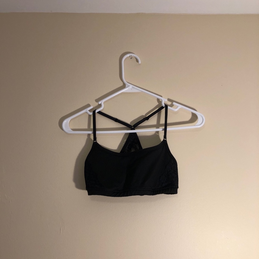 Black aerie sports bra sz small